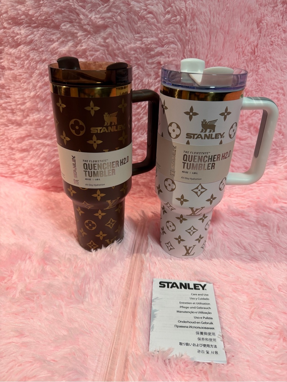 Stanley Quencher H2.0 Tumbler Set - Brown & White